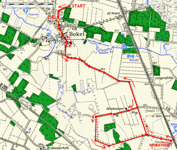 Streckenkarte 10 km